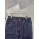 BBR 2023 spring and summer high-end boutique business casual jeans. Hundred years of luxury brands, very noble design style, 99% close to the authentic, fine workmanship, to win the hearts of countless people. Back leath