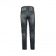 Chtome HeartCrow Heart 23Fw Classic Cross Wash JeansInto the pants after doing heavy enzyme stonewash rinsing, each wash are different, heavy wash process, hidden details are very much, this time the main push of the pan