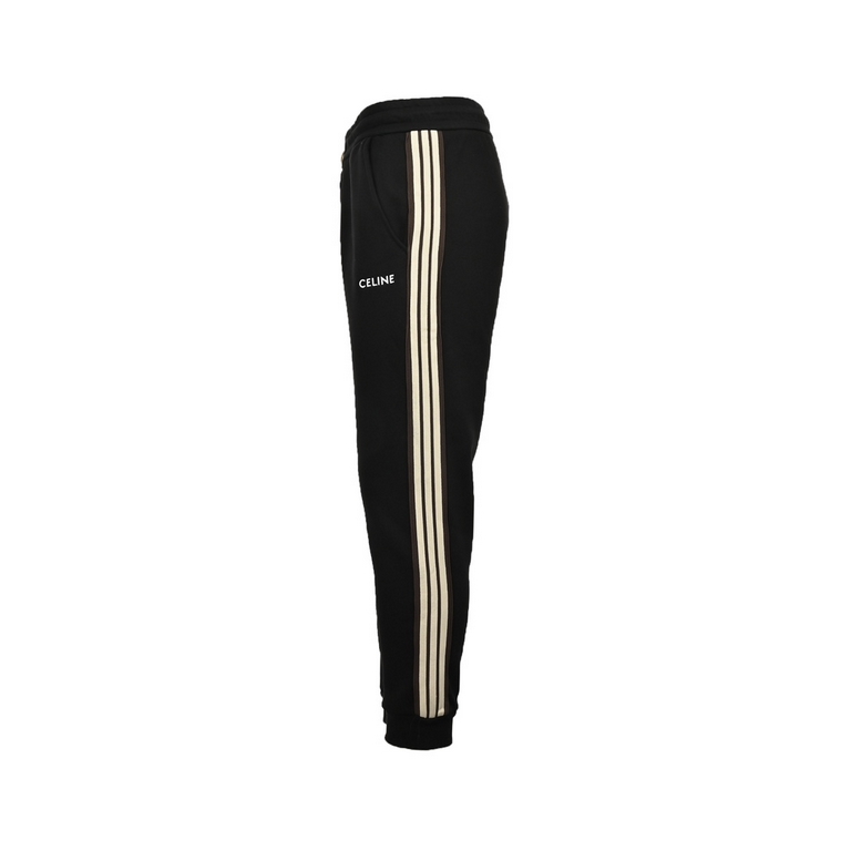 CelineCeline 23Fw Side Webbing Embroidered Logo Drawstring Trousers (Padded)Celine Celine Side Webbing Embroidered Logo Drawstring Padded Trousers Fried Street Magic OOTD Wear Fantastic The color is very positive, very e