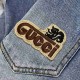 Gu 2023 spring and summer new squirrel embroidery logo logo men's small straight denim jeans! Channel rare out, the market is rare boutique channel source, absolutely can bring you an unexpected wearing experience, since