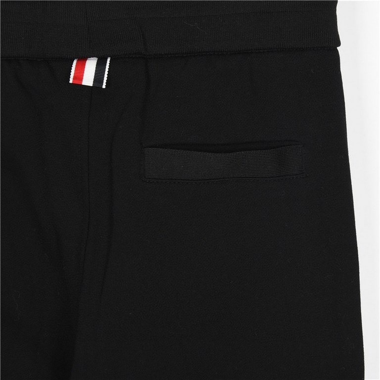 ThomBrowneThom Browne Classic Color Woven Vertical Leg SweatpantsThe fabric is made of professional staple spinning surface 32s touch delicate inner 8s, stiff and shapely, the weight is as high as 380g, the MOQ is 500kg 