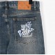 Louis Vuitton Graffiti Monogrammed Back JeansSo far this year to do the most awesome jeans, heavy wash process, hidden mystery details are very much, this time the main push of the pants either version or on the body is 