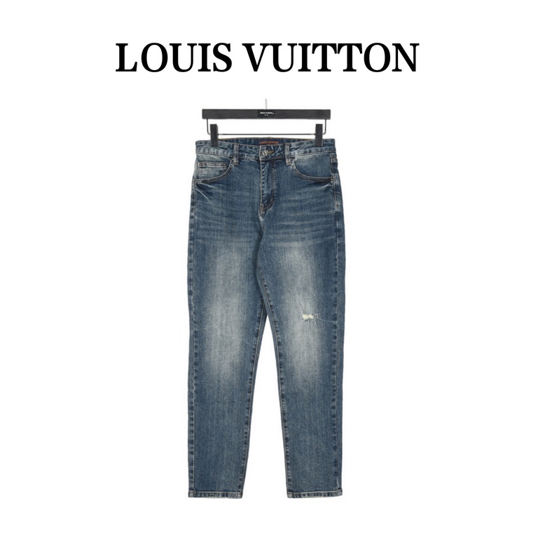 Louis Vuitton Graffiti Monogrammed Back JeansSo far this year to do the most awesome jeans, heavy wash process, hidden mystery details are very much, this time the main push of the pants either version or on the body is 