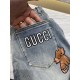 GU2023 early fall new casual jeans, high-end customized series. Imported high-density customized cotton tannin fabric comfortable and soft skin-friendly, straight and not easy to wrinkle, original hardware. In-kind shoot