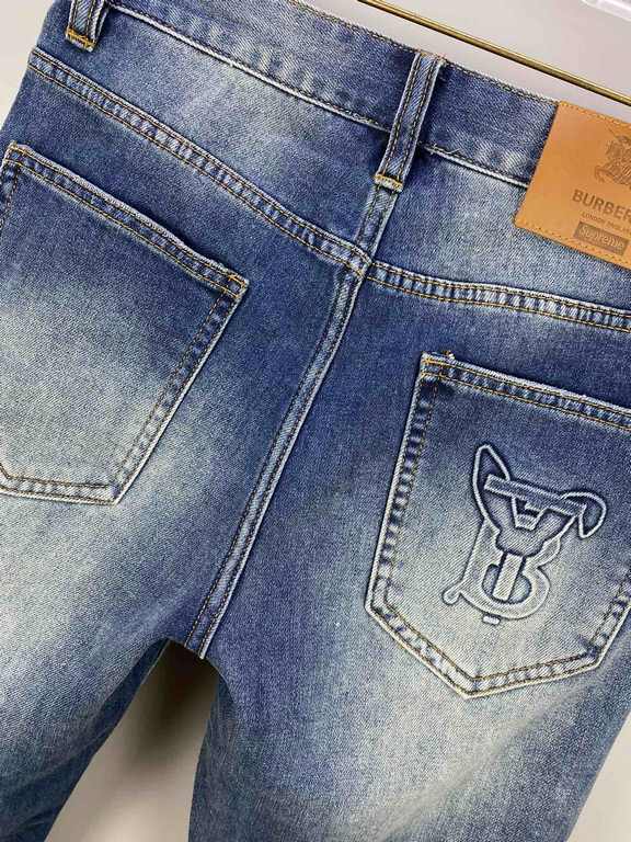 BBR home 23FW fall and winter new jeans fabric with elasticity high comfort on the body without a sense of constriction back pockets three-dimensional BT letter design fashion senseSize 29,30,31,32,33,34,36,38