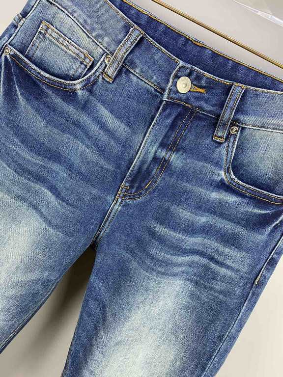 BBR home 23FW fall and winter new jeans fabric with elasticity high comfort on the body without a sense of constriction back pockets three-dimensional BT letter design fashion senseSize 29,30,31,32,33,34,36,38