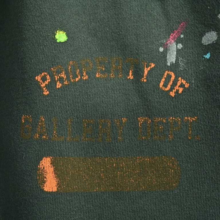 GALLERY DEPT 23Fw mottled letters graffiti colorful printed pantsImported 2121 bottom 8 grams of 420 grams of cotton three threads of wool fabric with 21 double yarn 22 threads cross-cut fabric with the large body materi