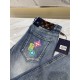 LV2023 early fall new casual jeans, high-end customized series. Imported high-density customized cotton tannin fabric comfortable and soft skin-friendly, straight and not easy to wrinkle, original hardware. In-kind shoot