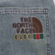 GUCCI  Gucci co-branded North Face simple vintage classic leather label LOGO jeansThis year so far as to do the most awesome jeans, heavy washing process, hidden mystery details are very much, this time the main push of 