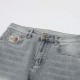 GUCCI  Gucci co-branded North Face simple vintage classic leather label LOGO jeansThis year so far as to do the most awesome jeans, heavy washing process, hidden mystery details are very much, this time the main push of 