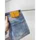 LV, 2023 latest products, counter synchronization is available, the original single goods, washed casual jeans, imported original washed stretch fabric, comfortable and elastic, the original hardware accessories decorati