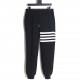 THOM BRWONE TB Newest Padded Sweatpants (Matchable)Cotton   spliced 4-bar coed long sweatpants. Note a few details this style is padded, with a four-bar patchwork design and a drawstring leg closure. UnisexK size 1-4