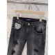 LV 23ss fall and winter new men's casual jeans, top quality! Channel order, official website synchronized sale! Original factory order denim cotton material! Suitable for casualformal wear all kinds of collocation ~ the 