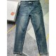 2023 High-end custom jeans Latest fashion week runway models Original color yeast wash process Selected heavyweight denim fabric (pure cotton) comfortable and skin-friendly Original hardware accessories accessories Cubic