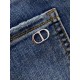 Dior, 2023 latest products, counter synchronization on sale, the original single goods, washed casual jeans, imported original washed stretch fabric, comfortable and elastic, the original hardware accessories decorative 