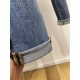 Dior, 2023 latest products, counter synchronization on sale, the original single goods, washed casual jeans, imported original washed stretch fabric, comfortable and elastic, the original hardware accessories decorative 