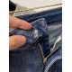 Dior, 2023 latest products, counter synchronization on sale, the original single goods, washed casual jeans, imported original washed stretch fabric, comfortable and elastic, the original hardware accessories decorative 