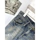 LV Louis Vuitton 2023 early fall new washed jeans, Z cabinet available, the original single ruthless goods, using the original micro-stretch fabric, simple and comfortable, unique design, creating a sense of simple lines