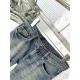 LV Louis Vuitton 2023 early fall new washed jeans, Z cabinet available, the original single ruthless goods, using the original micro-stretch fabric, simple and comfortable, unique design, creating a sense of simple lines