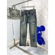 LV Louis Vuitton 2023 early fall new washed jeans, Z cabinet available, the original single ruthless goods, using the original micro-stretch fabric, simple and comfortable, unique design, creating a sense of simple lines