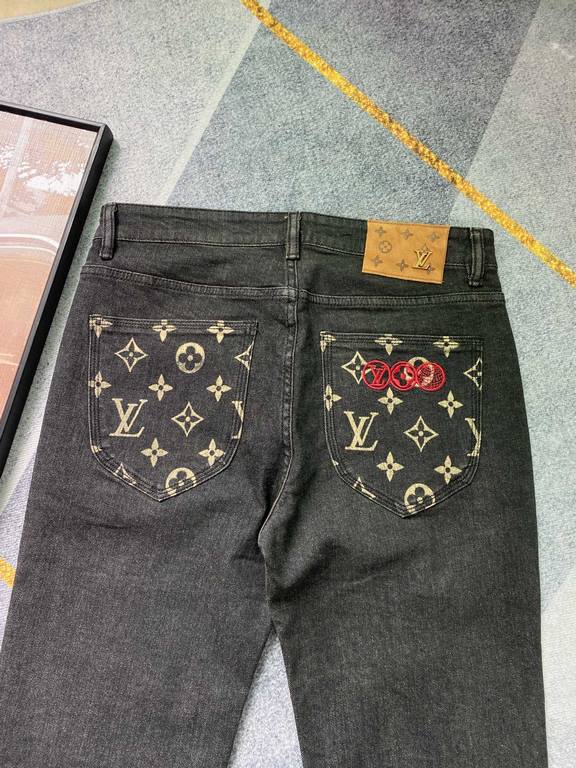 Lujia 23SS new jeans Fabric with elasticity High comfort Embroidery design Light color wash High-end quality seriesSize 30, 31, 32, 33, 34, 36, 38