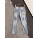 Bur, new casual tannin jeans   spring and summer new The brand logo on the back pocket is embroidered by imported machine vacuum   The body of the garment is washed with heavyweight environmentally friendly plant enzymes