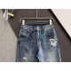 )CD, heavy wash casual jeans, imported original wash fabric, comfortable and slightly elastic, unique design, version of the super-positive, comfortable and breathable, grade is extremely high, counter quality, on the bo