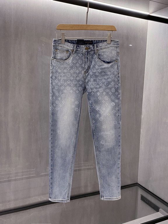 (New Product)! Louisden home! Original single men's fashion casual denim jeans, all bit embossed, Hong Kong foreign bank channel goods, high-end Japan OEM production, heavyweight platinum level ZhenZhenGu, G cabinet the 