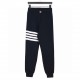 ThomBrowneThom Browne Classic Color Woven Vertical Leg SweatpantsThe fabric is made of professional staple spinning surface 32s touch delicate inner 8s, stiff and shapely, the weight is as high as 380g, the MOQ is 500kg 