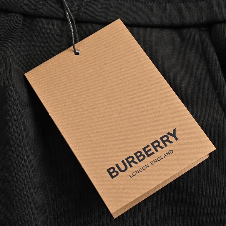 BurberryBurberry 23Fw Embossed TB logo padded pantsClassic warhorse limited embossed logo mink fabric Blank fabric washed feel Drawstring independent custom letters photolithography logo, foot opening Tajima machine embr