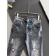 MMJ, heavy washed casual jeans, imported original washed fabric, comfortable and slightly elastic, unique design, version of the super-positive, comfortable and breathable, grade is very high, counter quality, on the bod