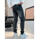 LV 23ss fall and winter new men's casual jeans, top quality! Channel order, official website synchronized sale! Original factory order denim cotton material! Suitable for casualformal wear all kinds of collocation ~ the 