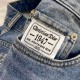 Dior 2023 limited series logo logo men's small straight denim jeans! Channel rare out, the market is rare boutique channel source, absolutely can bring you an unexpected wearing experience, sincerely recommended to you!G