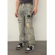 BalenciagaBalenciaga Locker Ripped Vintage Jeans Top #