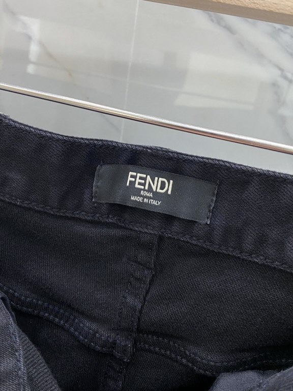 Fendi 23ss fall and winter new men's casual jeans, top quality! Channel order, official website synchronized sale! Original factory order denim cotton material! Suitable for casualformal wear all kinds of collocation ~ t