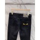 Fendi 23ss fall and winter new men's casual jeans, top quality! Channel order, official website synchronized sale! Original factory order denim cotton material! Suitable for casualformal wear all kinds of collocation ~ t