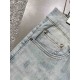 Dior 2023 spring and summer new counter latest thin stretch jeans counter synchronization on the new, using guest water wash denim fabric, such a soft and comfortable fabric, pants pockets at the brand embroidery letters