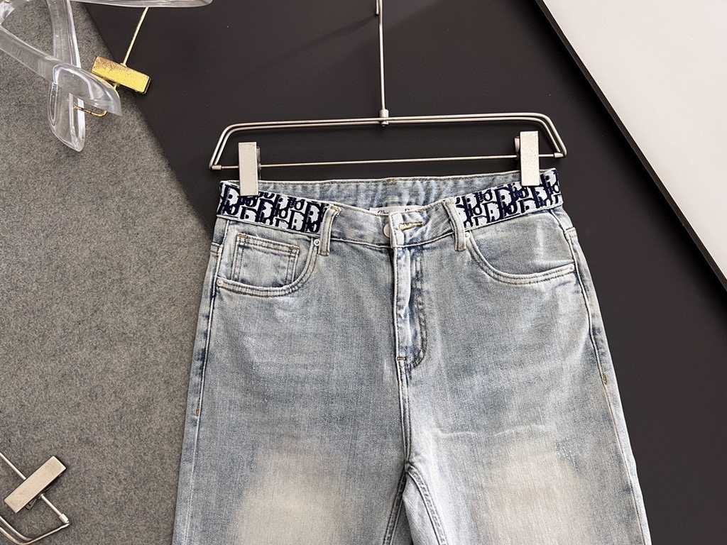 ) CD 23s New Season Pop-up Quality Feeling Handling PerfectionSummer classic casual stretch jeans low-profile luxury sense, customized leather brand   hardware accessories counter year after year hot classic explosive mo