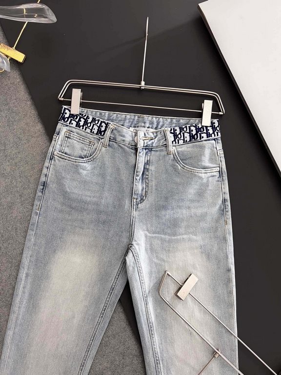 ) CD 23s New Season Pop-up Quality Feeling Handling PerfectionSummer classic casual stretch jeans low-profile luxury sense, customized leather brand   hardware accessories counter year after year hot classic explosive mo