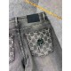 GUJIA 23SS new jeans Fabric with elasticity High comfort Embroidery design Light color wash High-end quality seriesSize 30, 31, 32, 33, 34, 36, 38