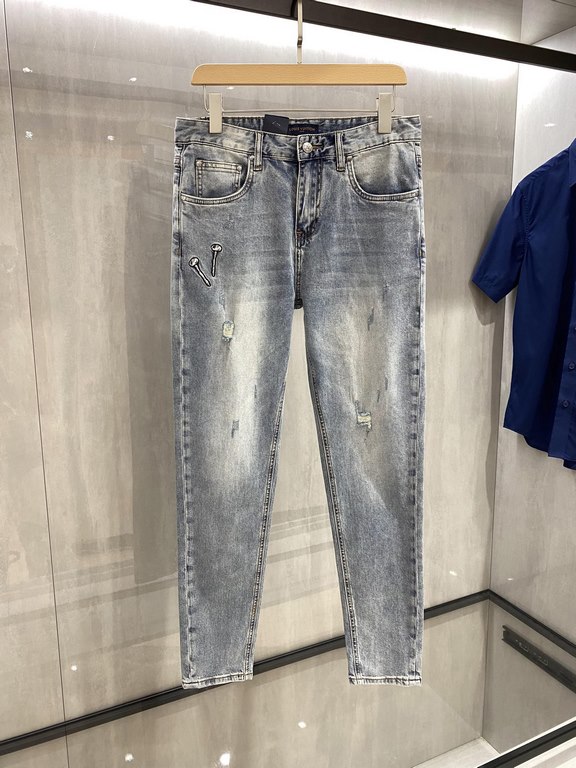 1V. Donkey original single men's high-end limited denim jeans Hong Kong foreign channel goods, the finale of the appraisal level products, heavyweight platinum level products, the Italian origin, 23 years of the latest l