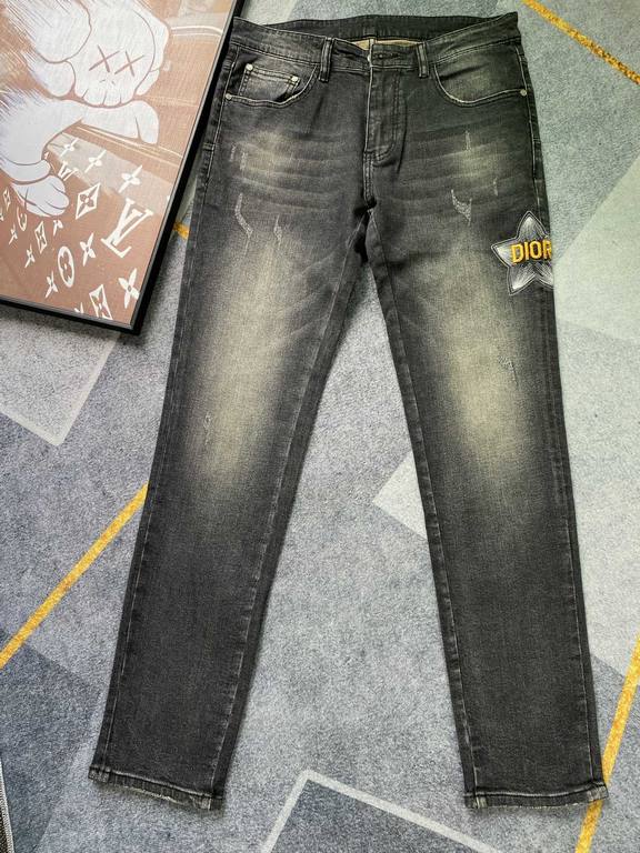 DH family 23SS new jeans Fabric with elasticity High comfort Embroidery design Light color wash High-end quality seriesSize 30, 31, 32, 33, 34, 36, 38