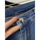 Dior, 2023 latest products, counter synchronization on sale, the original single goods, washed casual jeans, imported original washed stretch fabric, comfortable and elastic, the original hardware accessories decorative 