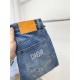 Dior, 2023 latest products, counter synchronization on sale, the original single goods, washed casual jeans, imported original washed stretch fabric, comfortable and elastic, the original hardware accessories decorative 