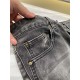 YSL2023 early fall new casual jeans, high-end customized series. Imported high-density customized cotton tannin fabric comfortable and soft skin-friendly, straight and not easy to wrinkle, original hardware. In-kind shoo