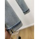 Dior, 2023 latest products, counter synchronization on sale, the original single goods, washed casual jeans, imported original washed stretch fabric, comfortable and elastic, the original hardware accessories decorative 