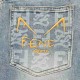 FendiFendi 23Fw Small Monster Eyes Embroidered JeansFendiFendi Little Monster Eyes Jeans Little Monster Big Eyes Embroidery Design Original Single Men's Fashion Casual Jeans, Fashion Jeans Huge Slim! Guest for senior imp