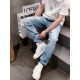 FD 2023 spring and summer new FF lock logo men's small straight denim jeans! Channel rare out, the market is rare boutique channel source, absolutely can bring you an unexpected wearing experience, sincerely recommended 