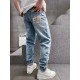 FD 2023 spring and summer new FF lock logo men's small straight denim jeans! Channel rare out, the market is rare boutique channel source, absolutely can bring you an unexpected wearing experience, sincerely recommended 