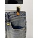 Armani, 2023 latest products, counter synchronization is available, the original single goods, washed casual jeans, imported original washed elastic fabric, comfortable and elastic, the original hardware accessories deco